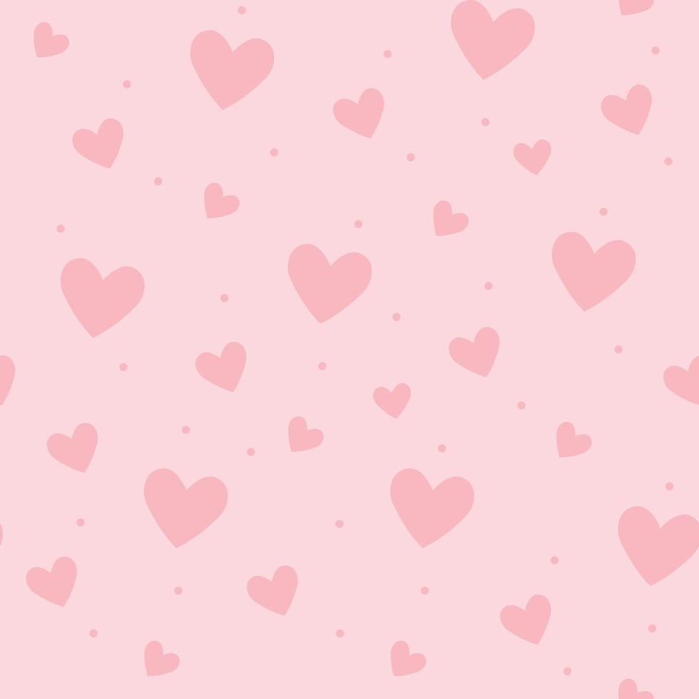 Seamless love heart design vector background. Seamless pattern on Valentine's day. The seamless texture with hart