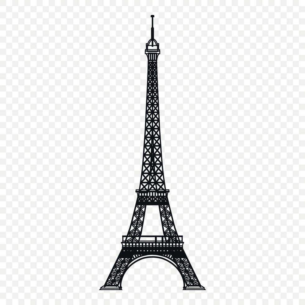 Ilustración de vector de torre eiffel