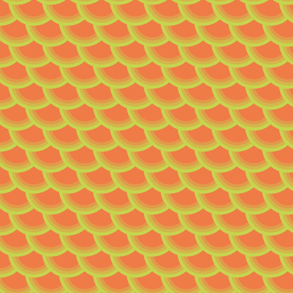 Fondo de patrón de círculo naranja y verde abstracto. vector