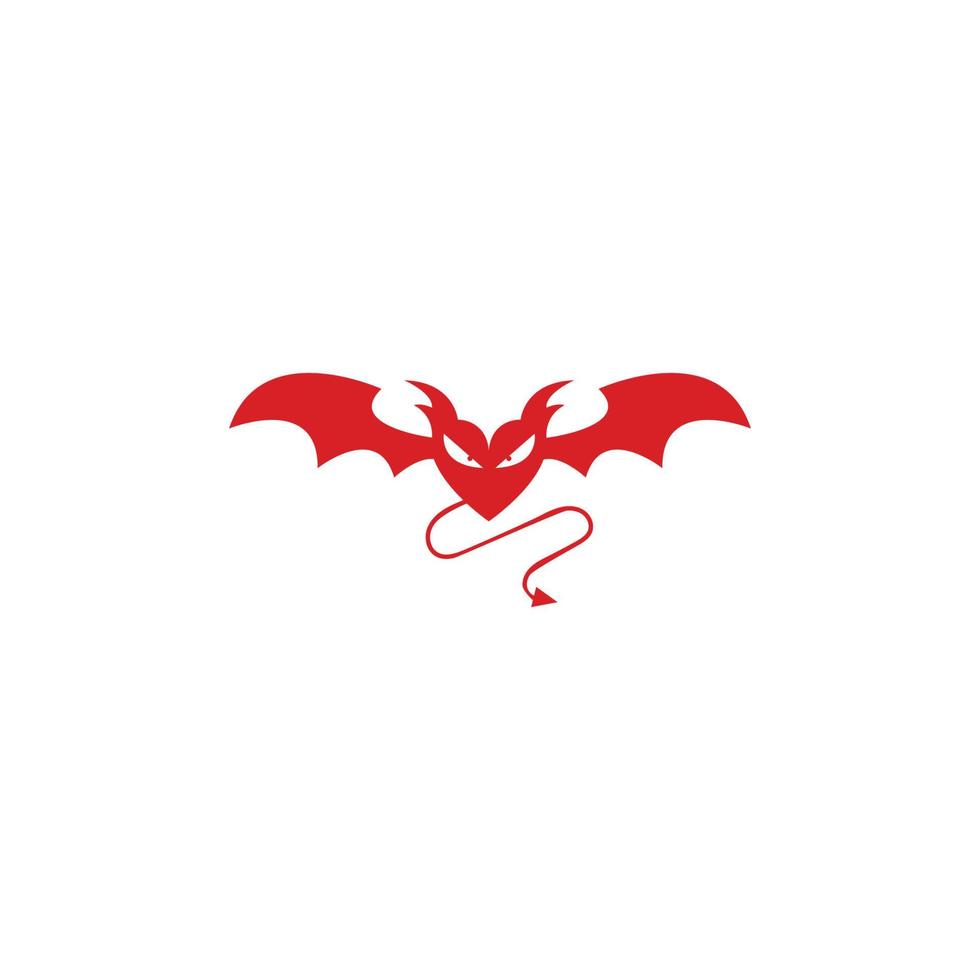 plantilla de vector de logotipo de diablo