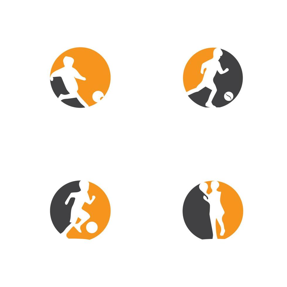 kids silhouettes concept playing with balls vector