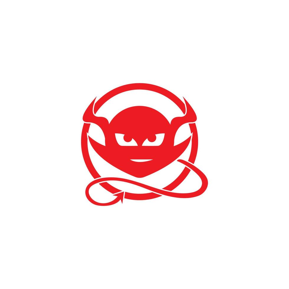 devil logo vector template