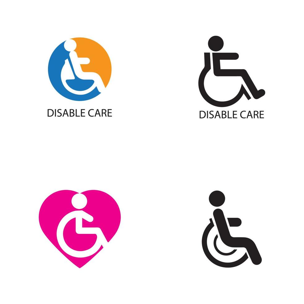 Disabled icon illustration isolated vector sign symbol