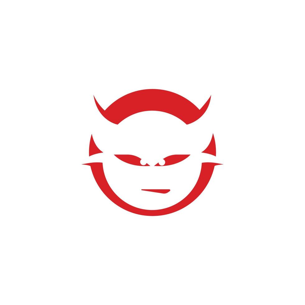 devil logo vector template