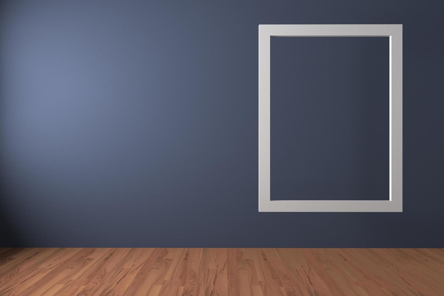 White frame float photo