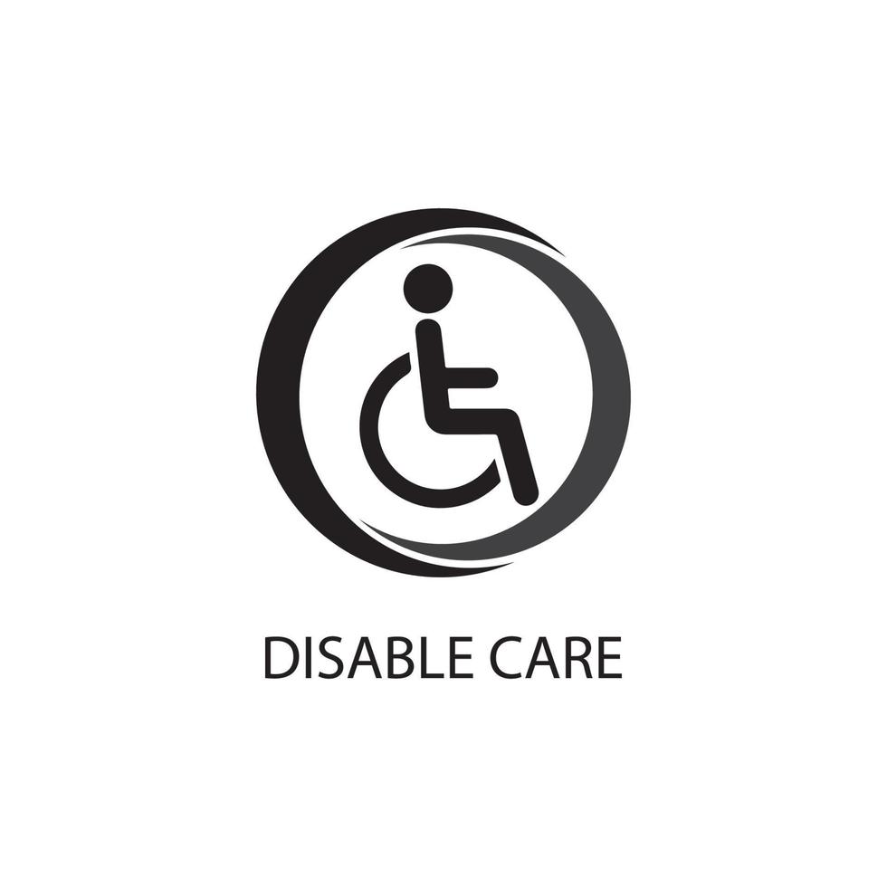 Disabled icon illustration isolated vector sign symbol