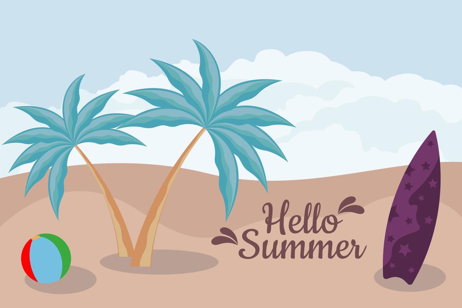 vector de fondo de vacaciones de verano