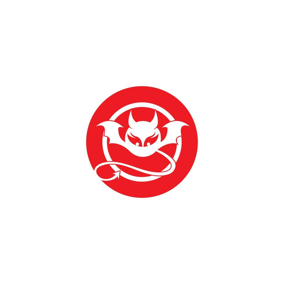 devil logo vector template