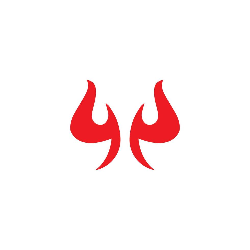 plantilla de vector de logotipo de diablo