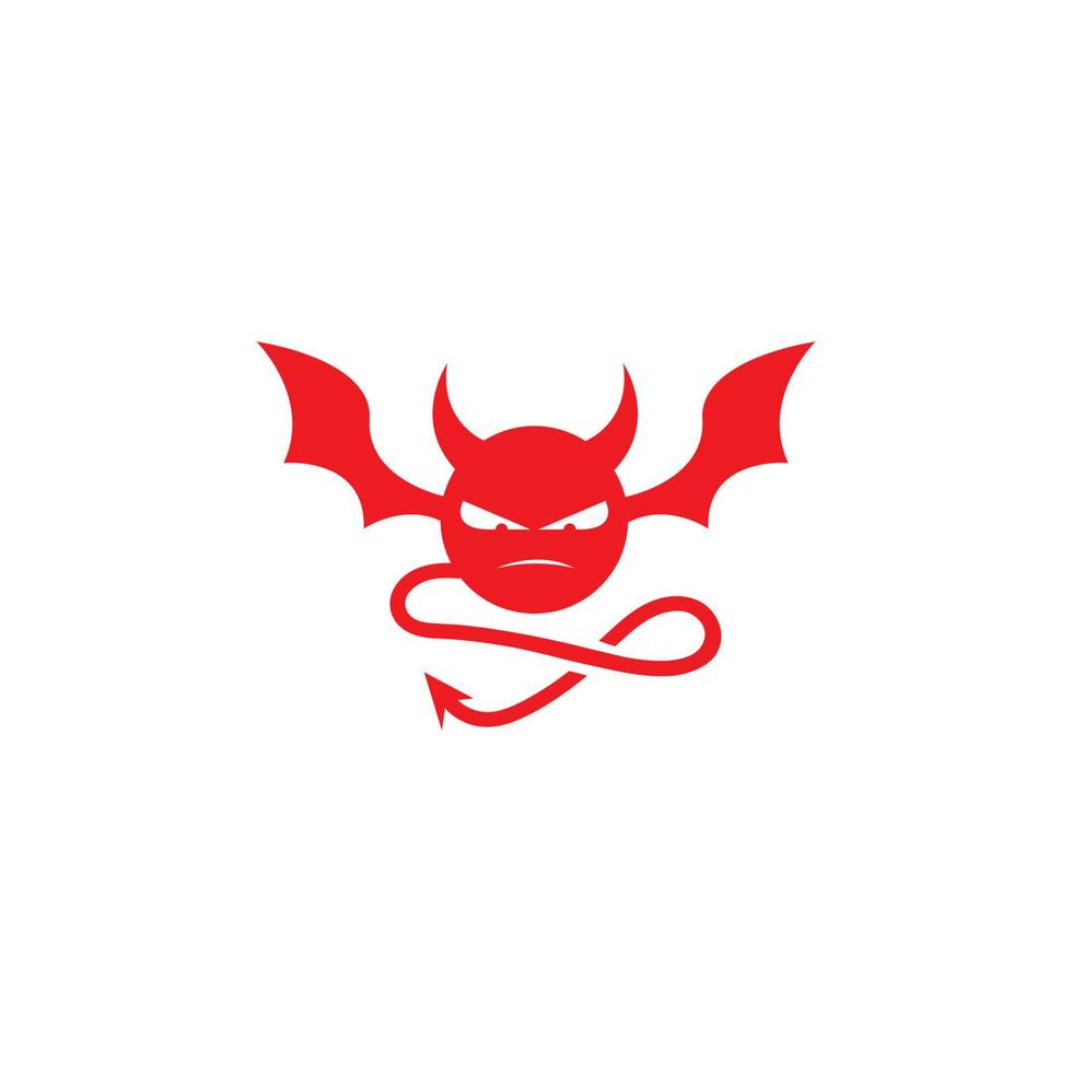 devil logo vector template