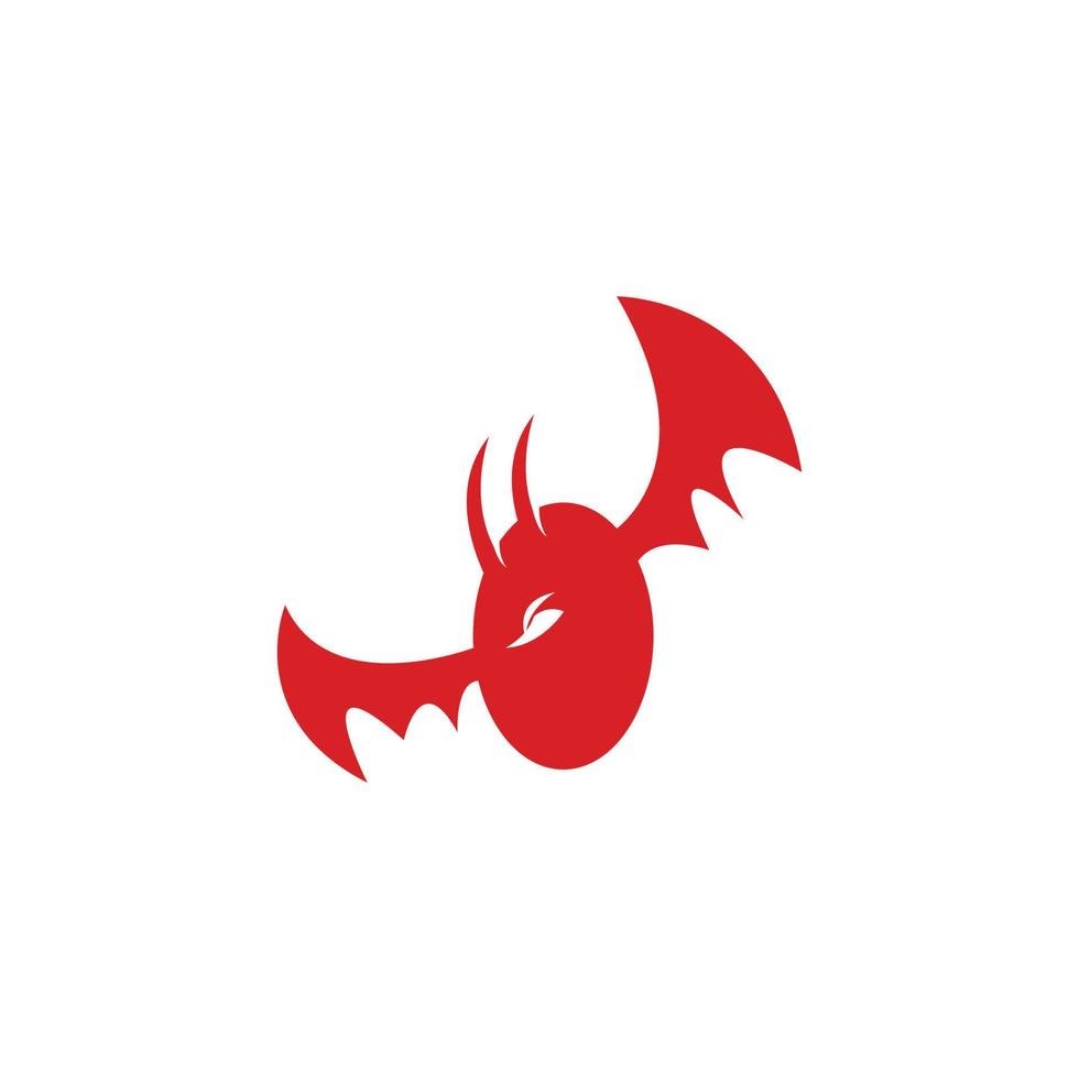 plantilla de vector de logotipo de diablo