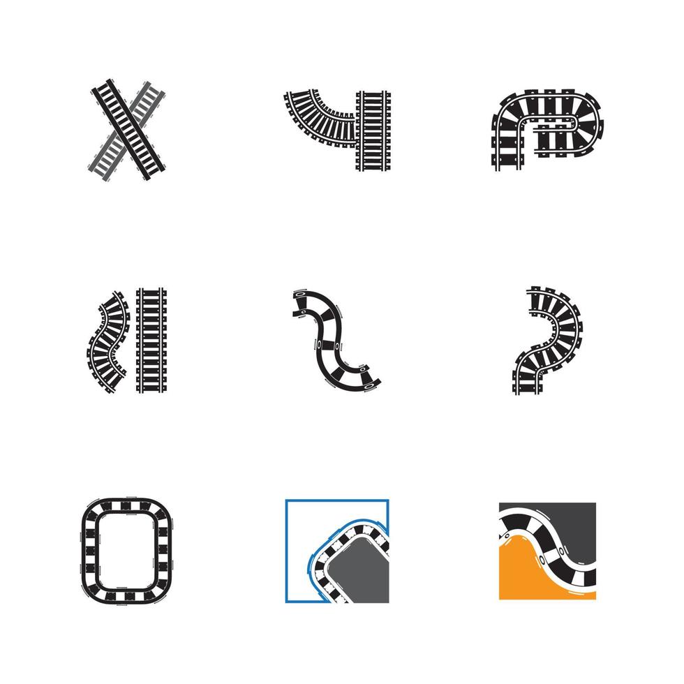 railway vector icon design template illustration
