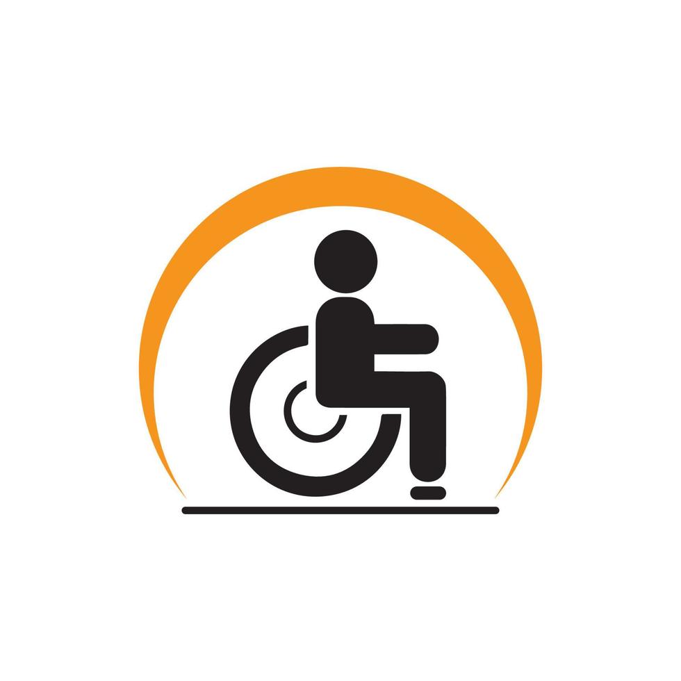 Disabled icon illustration isolated vector sign symbol