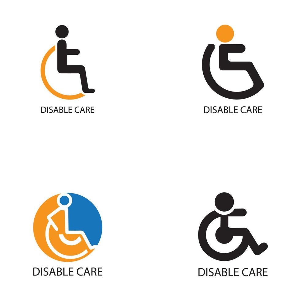 Disabled icon illustration isolated vector sign symbol