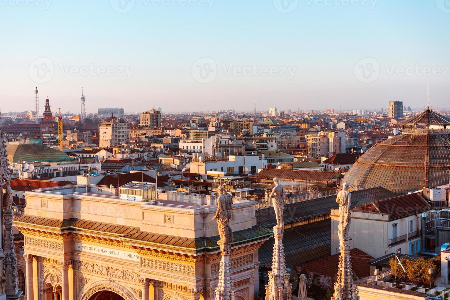 aerial photography of the old city photo