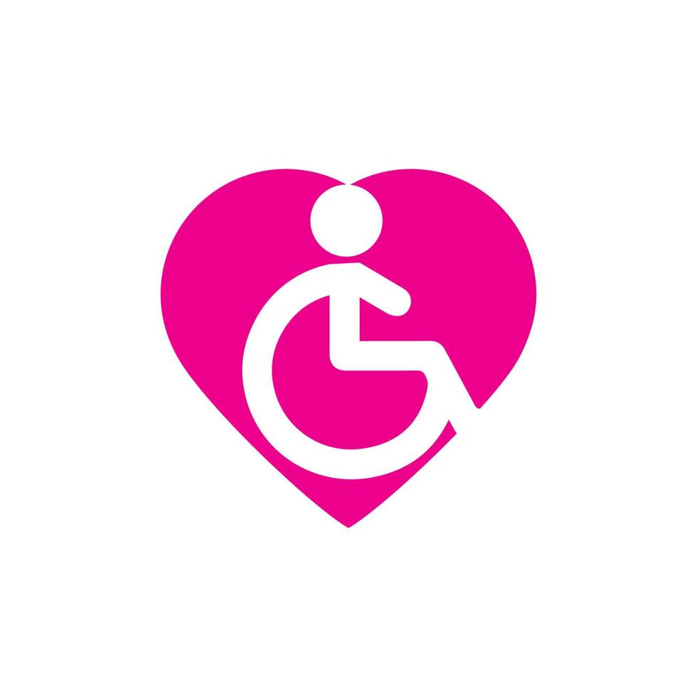 Disabled icon illustration isolated vector sign symbol