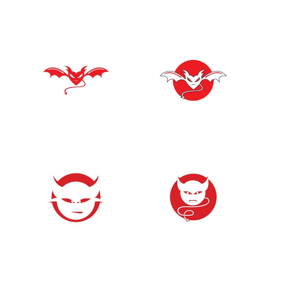 devil logo vector template