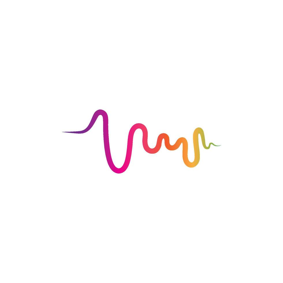 soundwave illustration logo icon vector template.