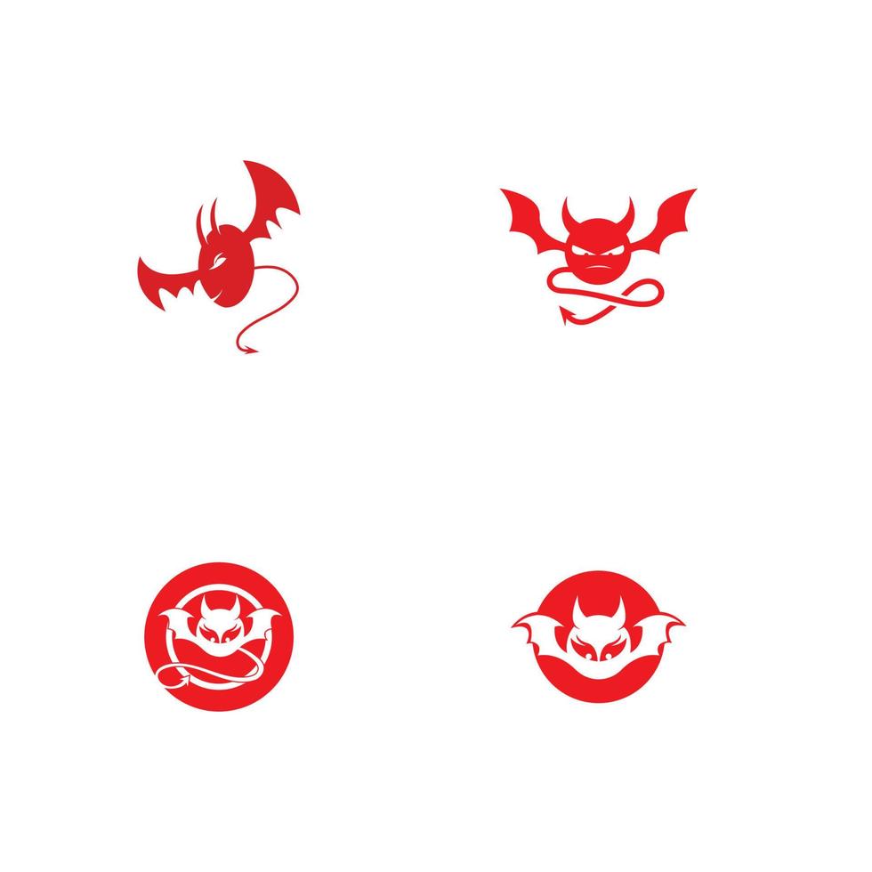 devil logo vector template