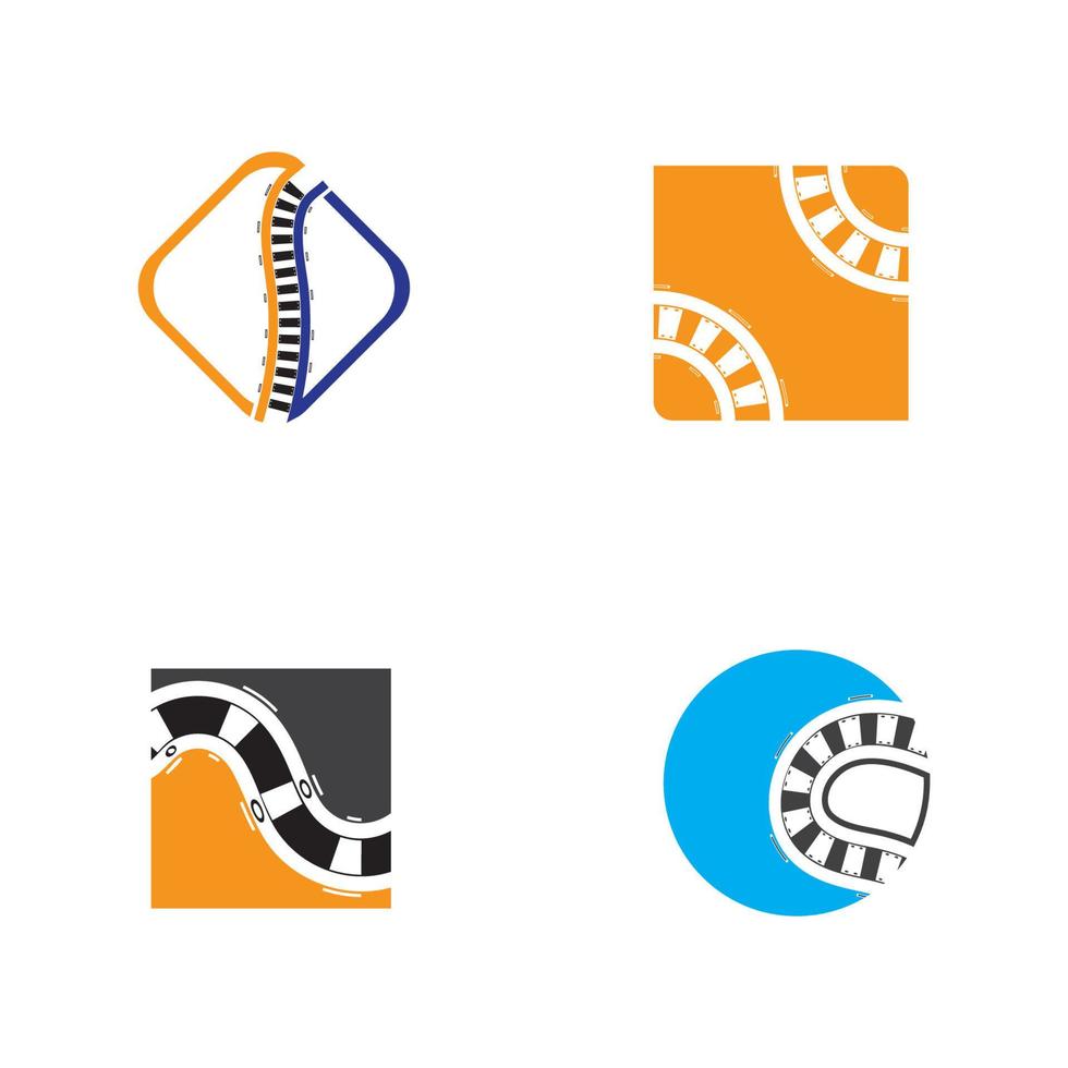 railway vector icon design template illustration