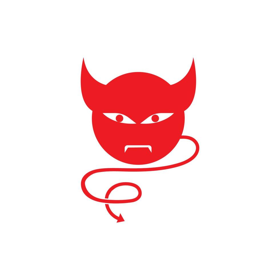 devil logo vector template