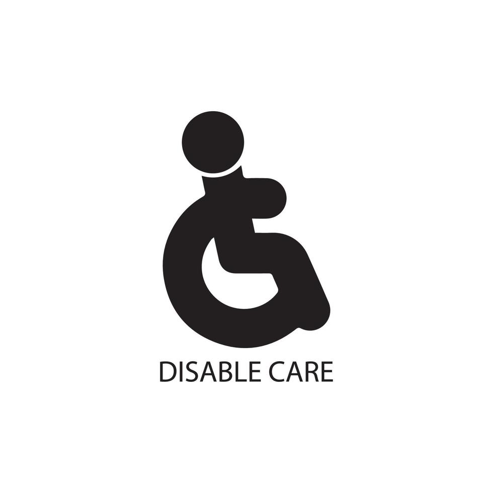 Disabled icon illustration isolated vector sign symbol