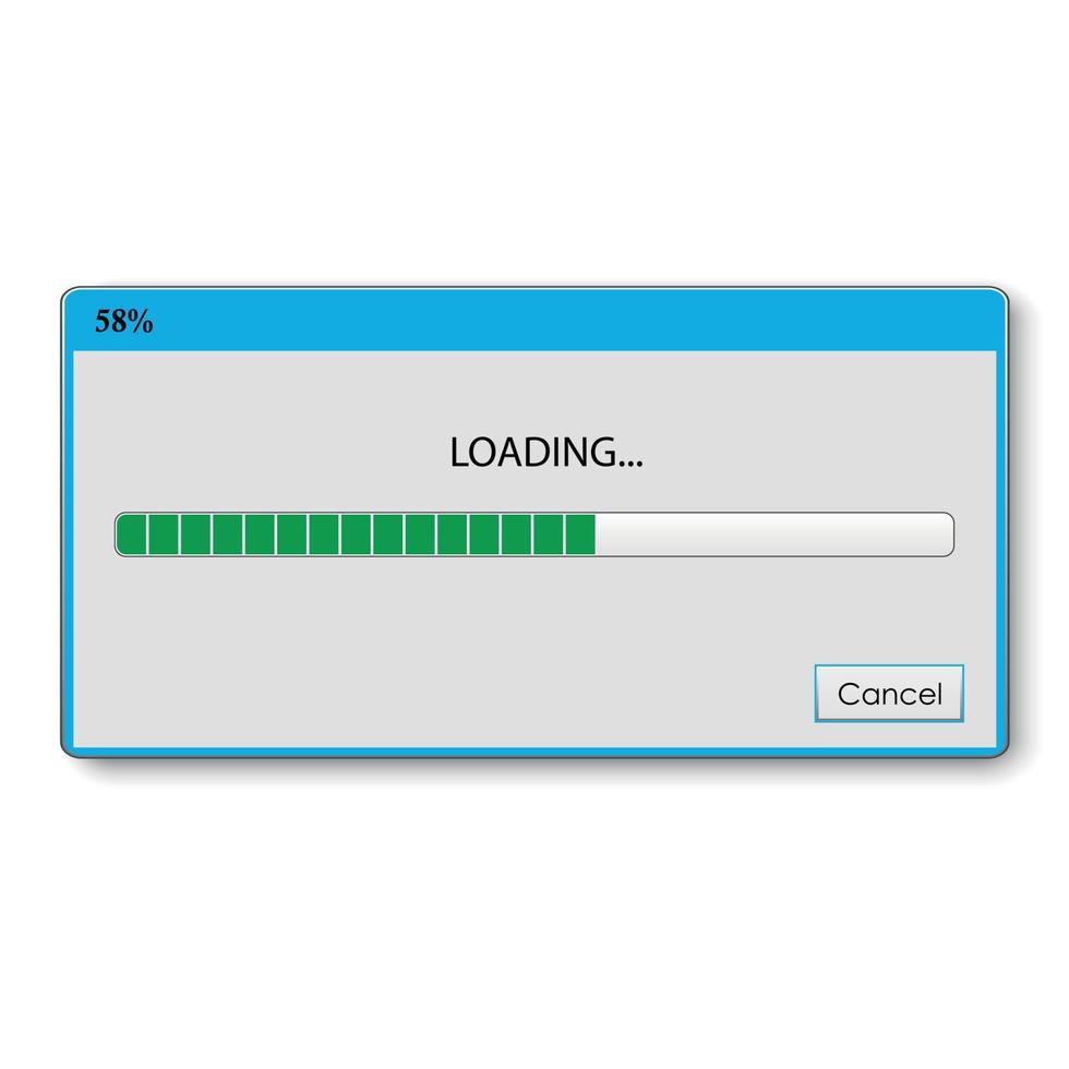 Loading Bar vector illustration