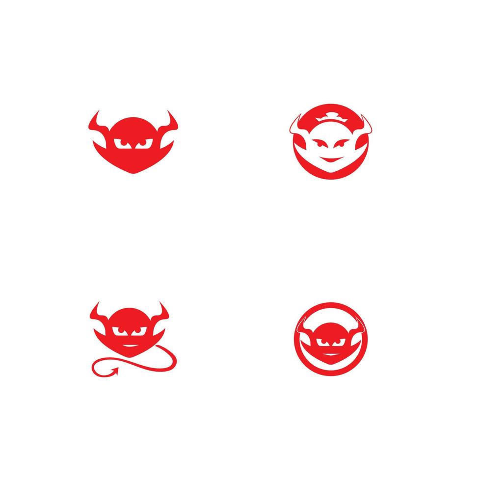 devil logo vector template