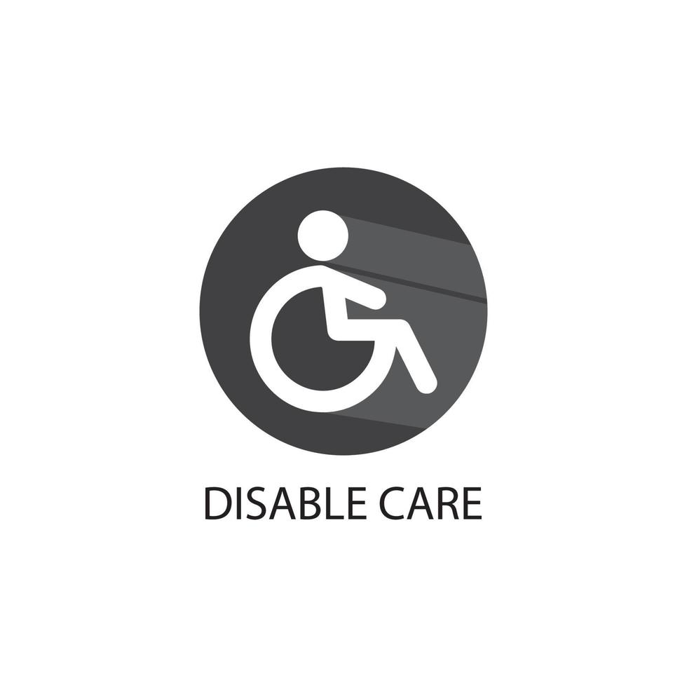 Disabled icon illustration isolated vector sign symbol