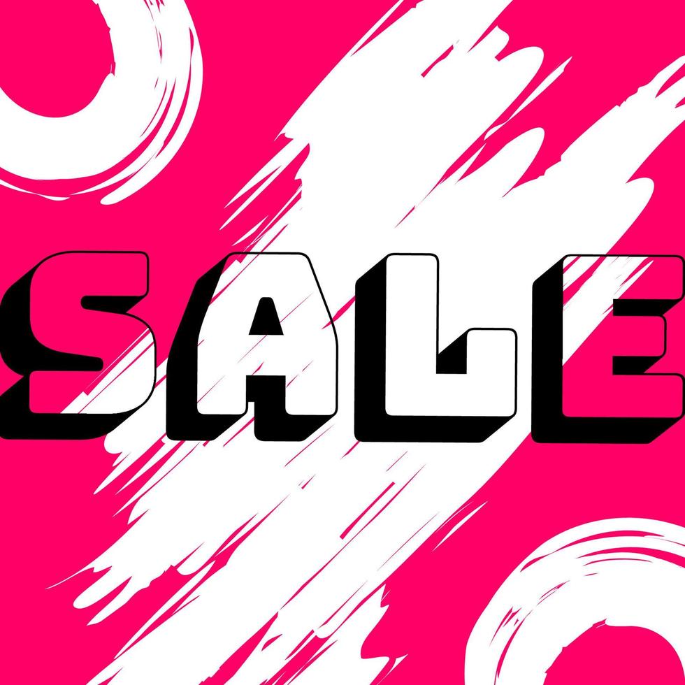 Sale banner template. Sale poster in modern style on red background. Discount offer price sign. Holiday and business concept.Vector vector