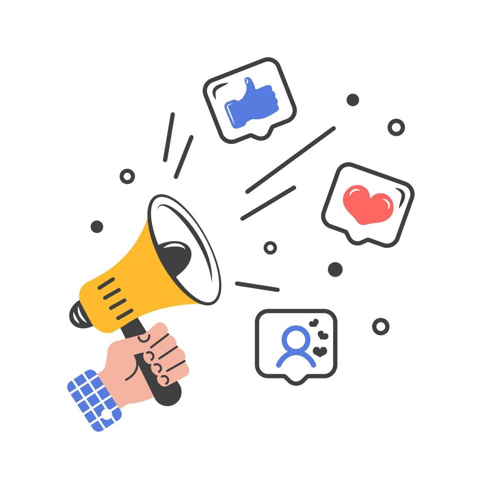 https://static.vecteezy.com/system/resources/previews/011/448/082/non_2x/human-hand-holding-loudspeaker-megaphon-with-social-media-icons-concept-of-adding-subscribers-likes-message-attract-attention-template-for-ads-advertising-flat-cartoon-style-vector.jpg