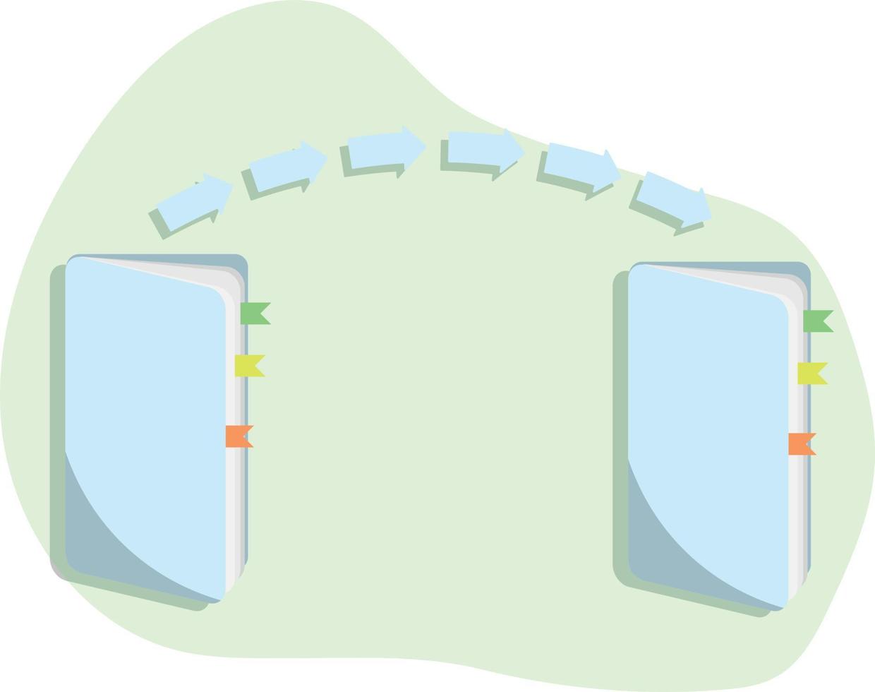 files are copied from one folder to another folder vector