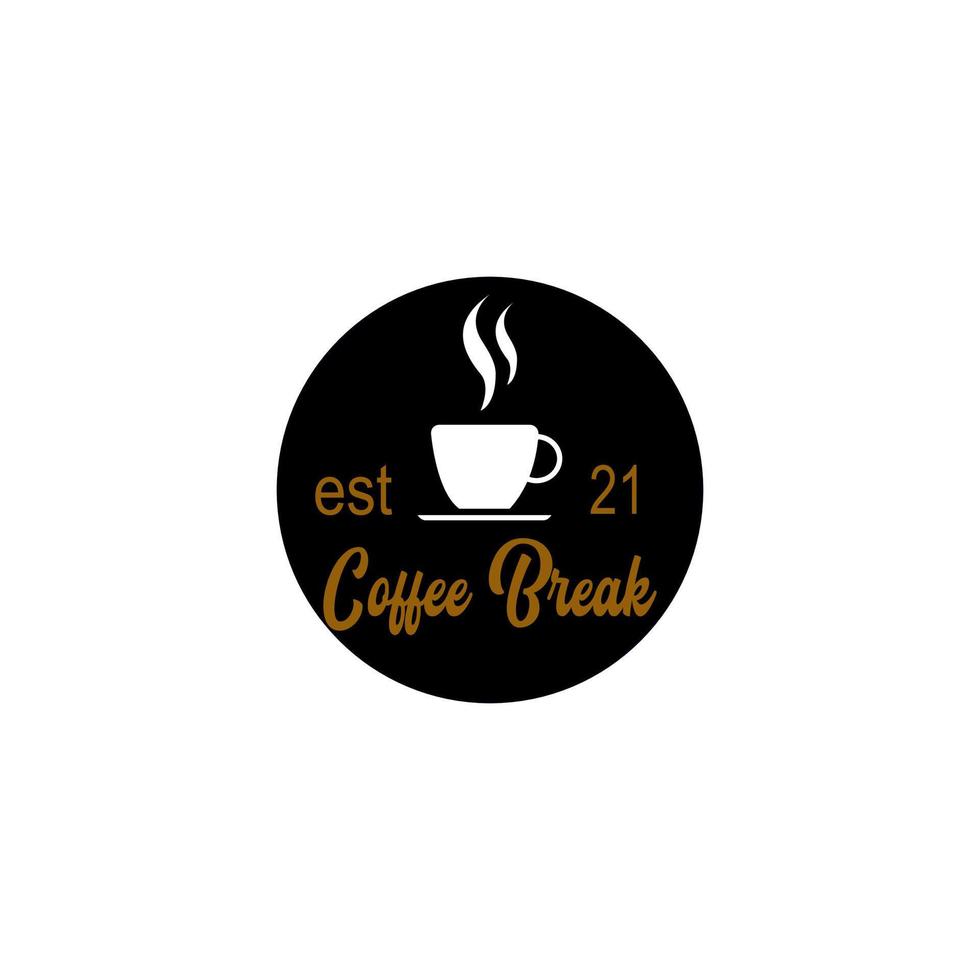 Coffe badge vector