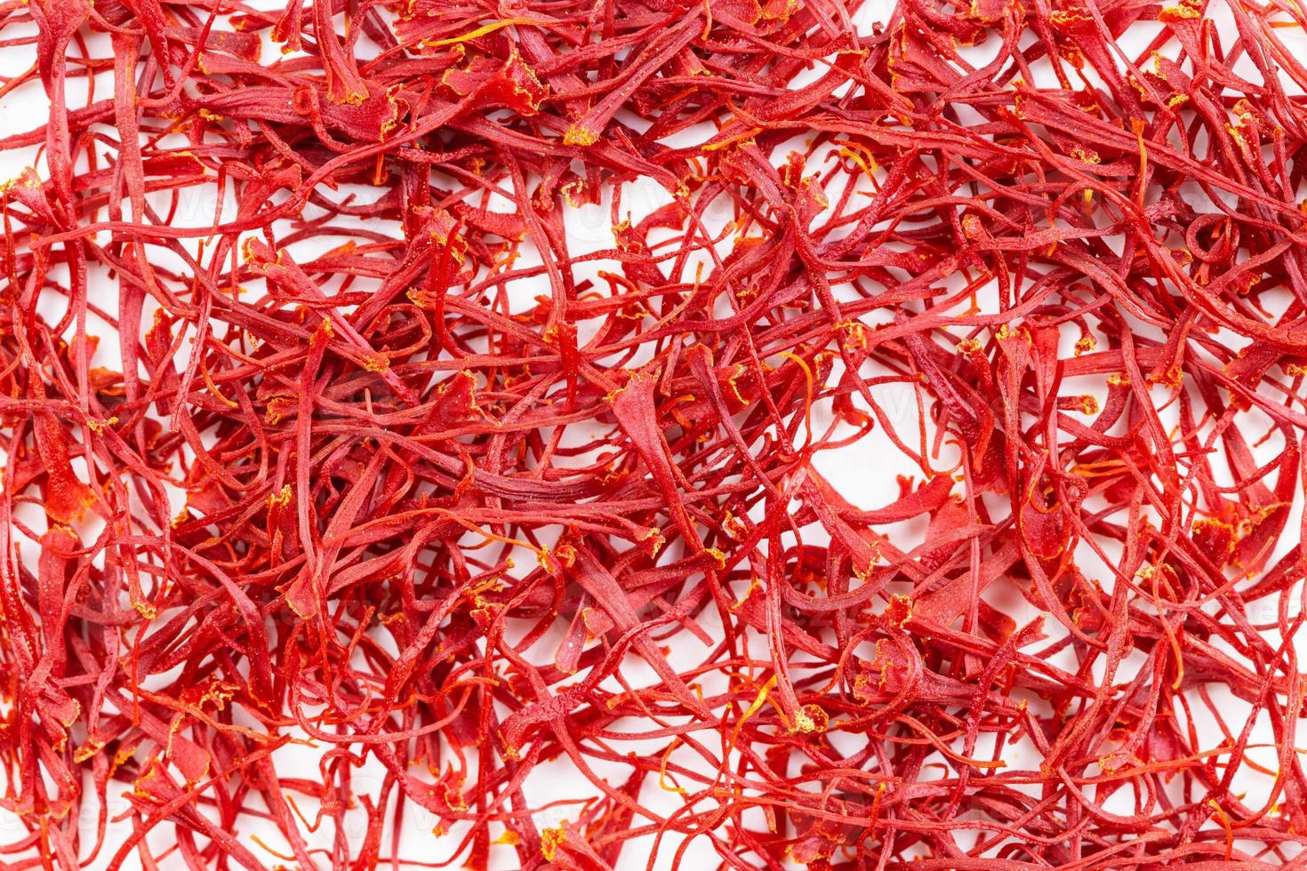 background - many crocus saffron threads photo
