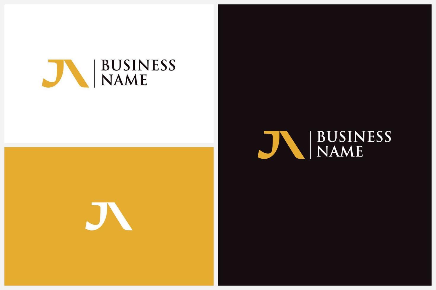 Letter JA Logo Design vector