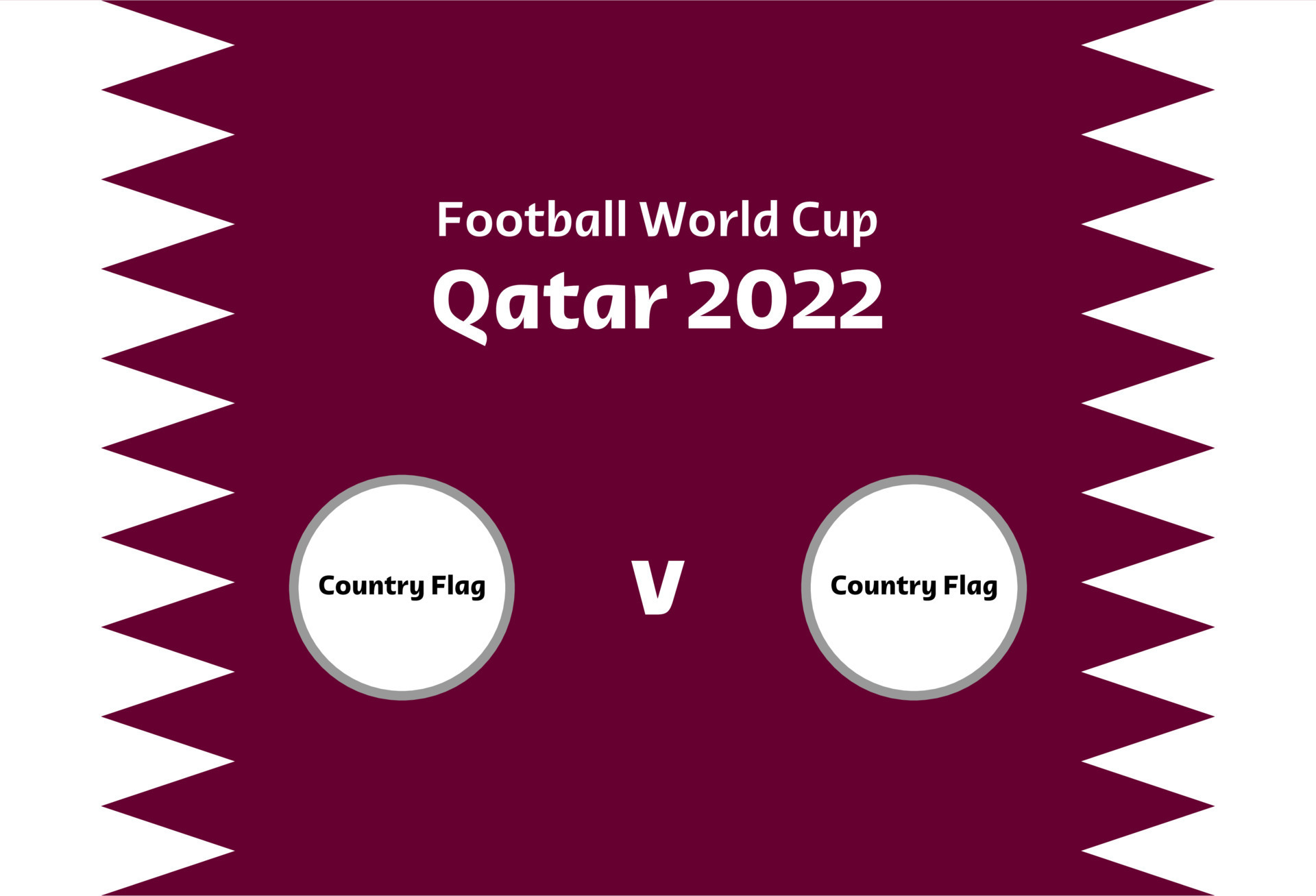 Qatar 2022 football world cup scoreboard poster free vector 11448503 Vector Art at Vecteezy