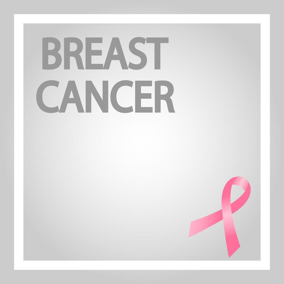 Pink breast cancer company ribbon. vector