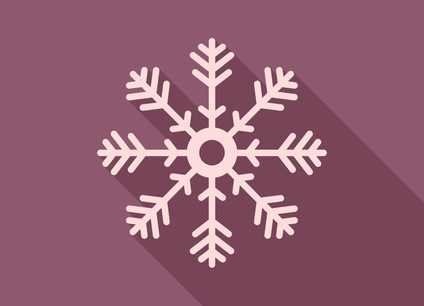 Icono de copo de nieve de Navidad de invierno realista abstracto - vector