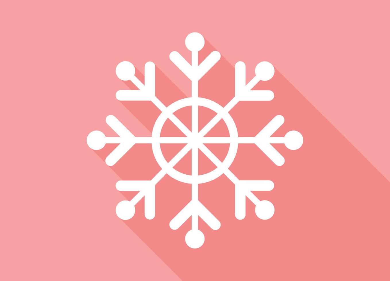 Abstract realistic winter christmas snowflake icon - Vector