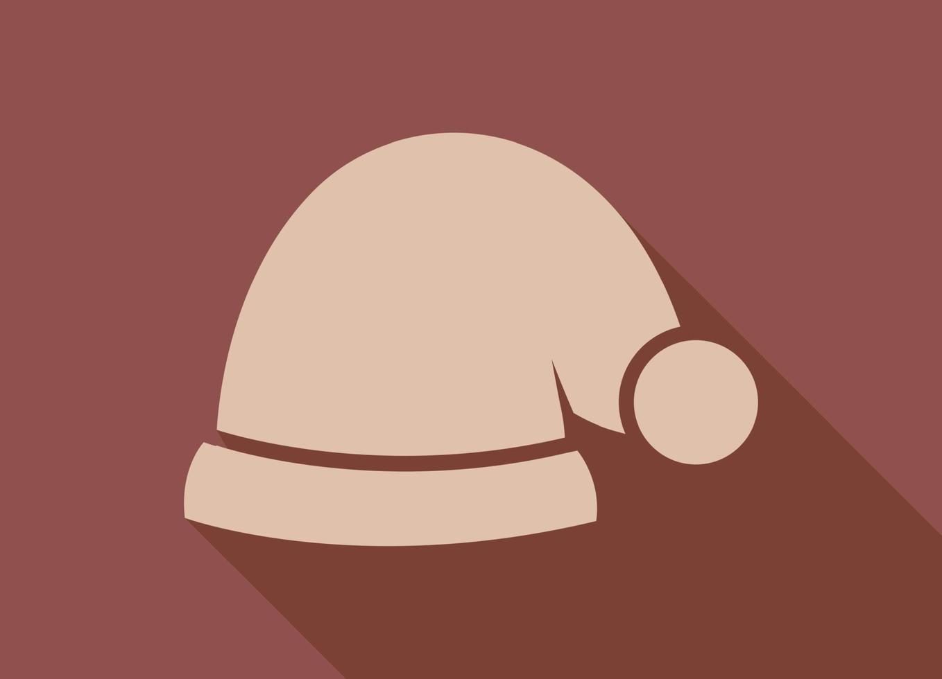 sombrero de navidad, elemento de decoración de vacaciones de navidad - vector