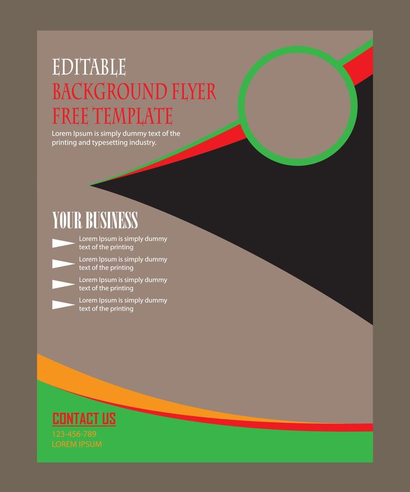 flyer design template vector, Leaflet cover presentation, vector
