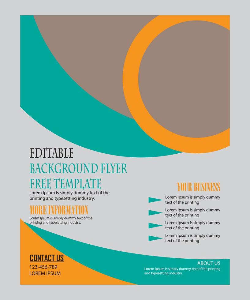 diseño de folleto y plantilla de póster de folletos de negocios de informe moderno. vector