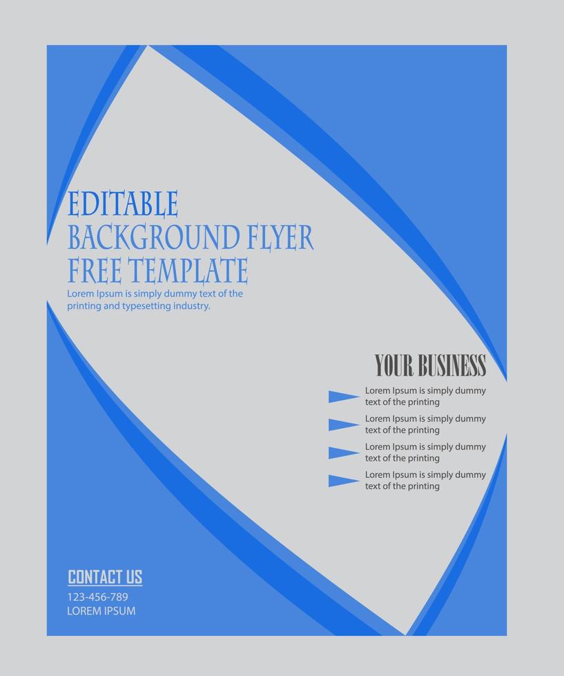 editable business template vector