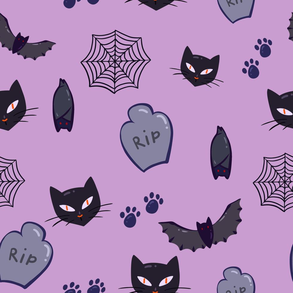 Dark Pattern with Hallowen vector