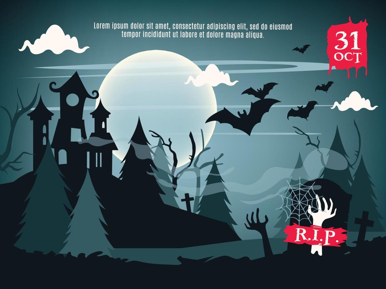 Happy Halloween background vector