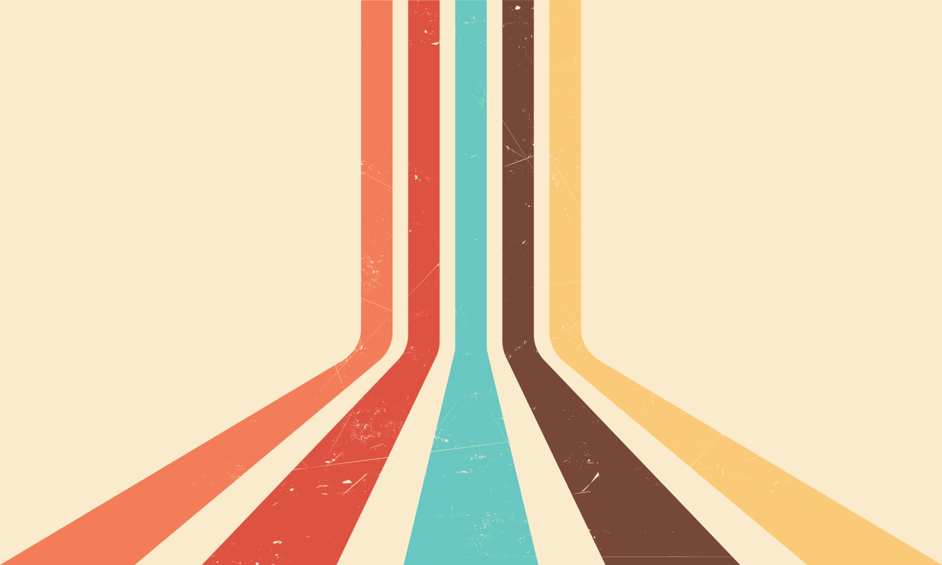 70s retro perspective lines background. Vintage colourful stripes banner,  backdrop and wallpaper vector. 11449273 Vector Art at Vecteezy