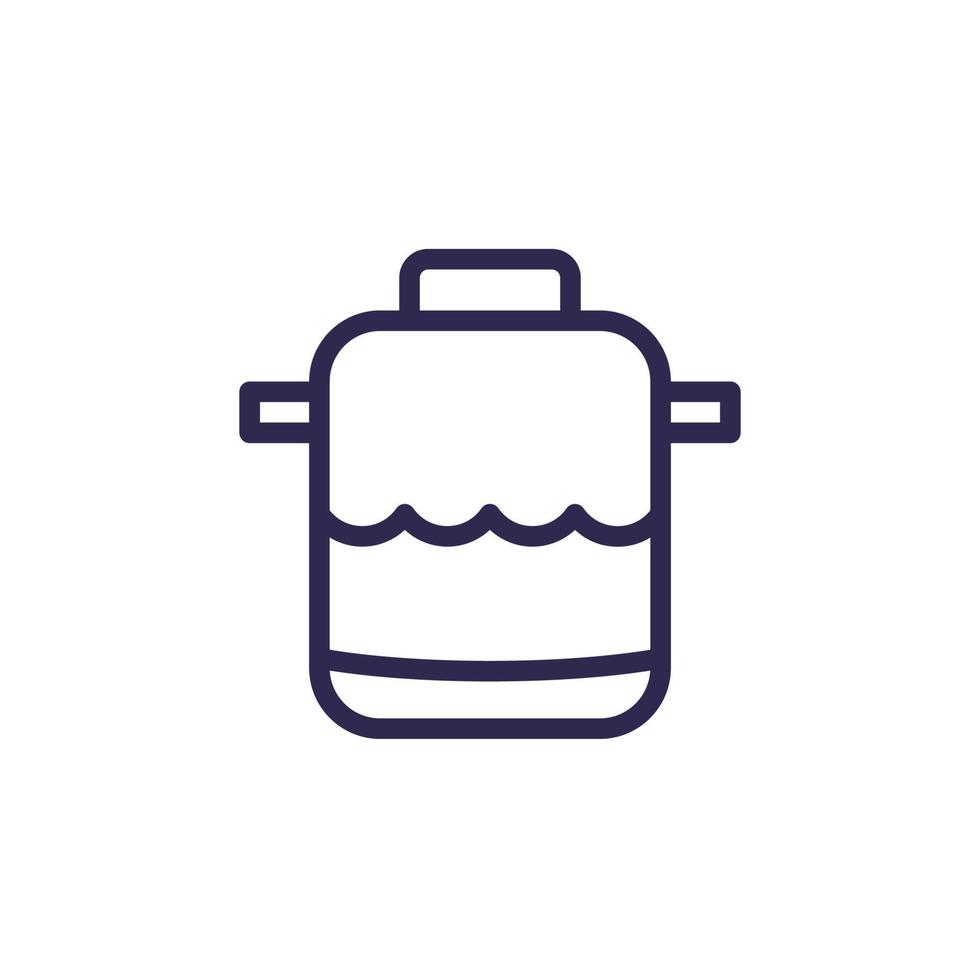 septic tank line icon, vector