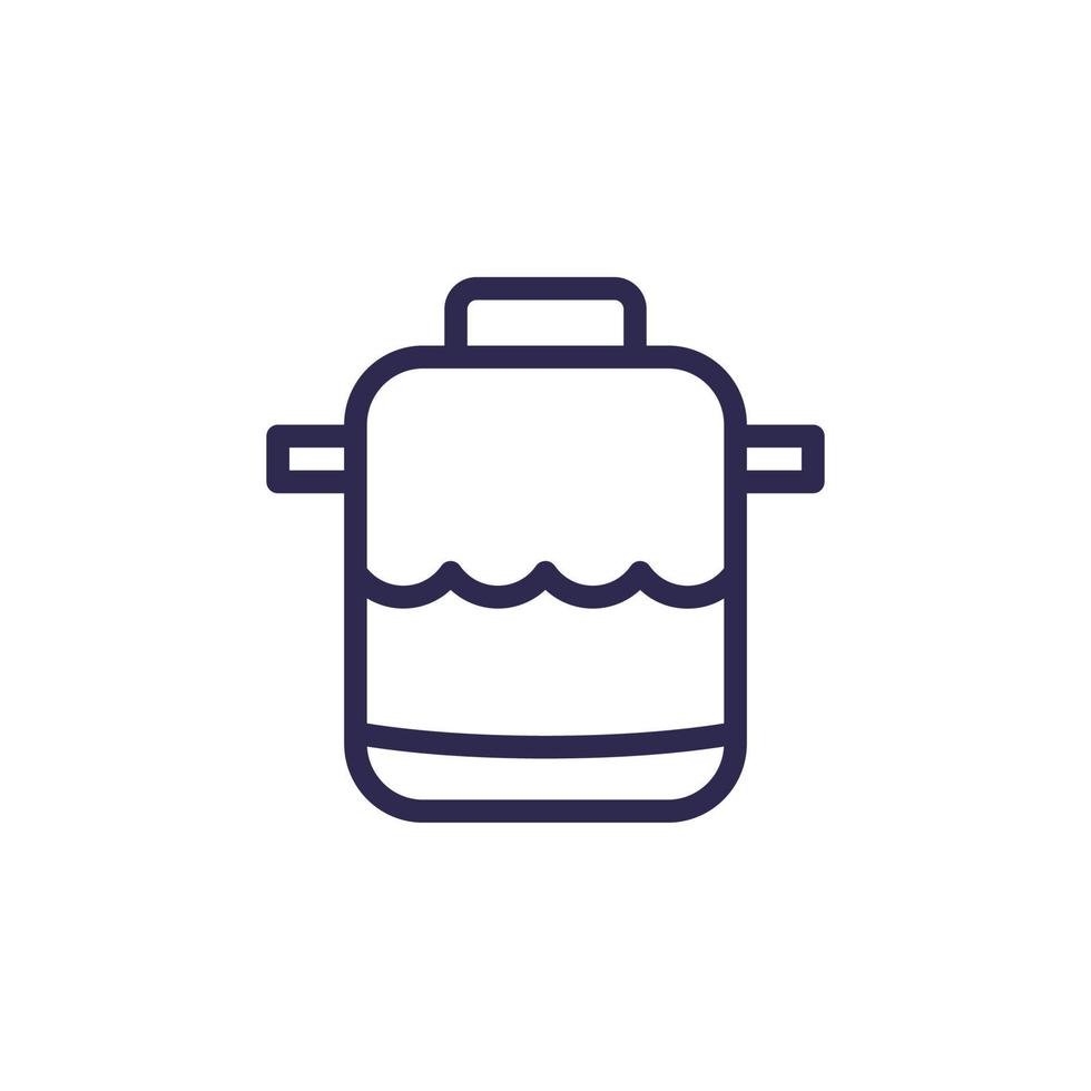 septic tank line icon, vector