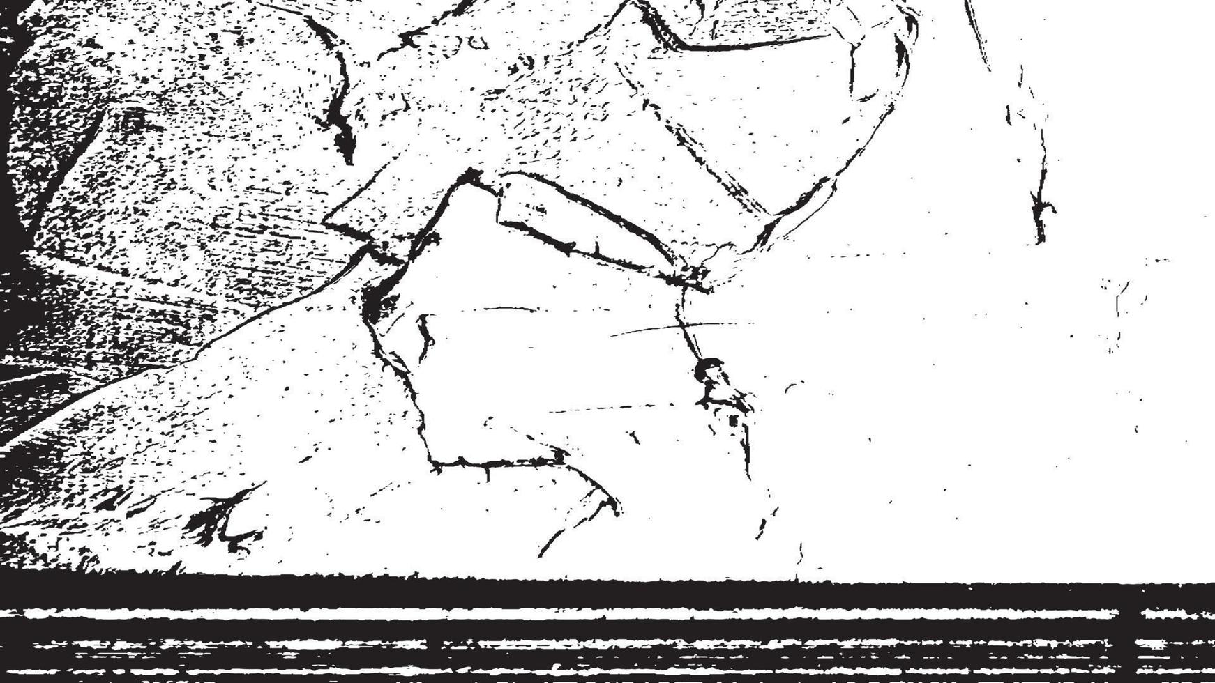 Grunge texture effect. Distressed overlay rough textured. Abstract vintage monochrome. Black isolated on white background. Graphic design element halftone style concept for banner, flyer, poster, etc vector