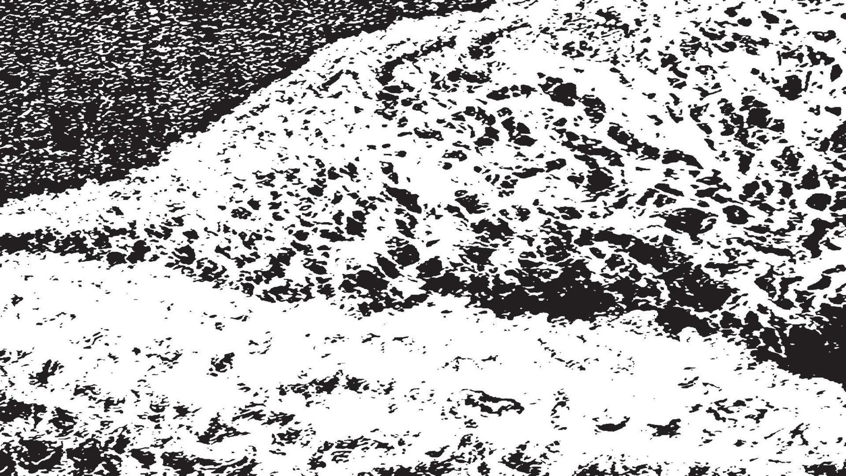 Black and White Distress Overlay Texture. Old Aged Vintage Background. vector